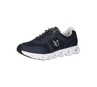 CAPRICE Baskets Basses Femme à Lacets Véganes, Bleu (Ocean Comb), 37 EU