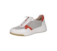CAPRICE Baskets Basses Femme à Lacets Coupe Basse, Blanc (White Comb), 36 EU
