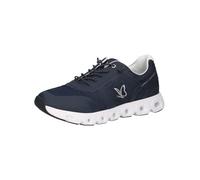 CAPRICE Baskets Basses Femme à Lacets Véganes, Bleu (Jeans Comb), 38 EU
