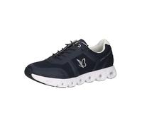 CAPRICE Baskets Basses Femme à Lacets Véganes, Bleu (Ocean Comb), 39 EU