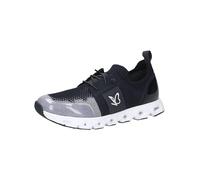 CAPRICE Baskets Basses Femme à Lacets Véganes, Bleu (Ocean Comb), 39 EU
