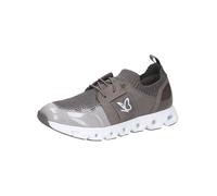 CAPRICE Baskets Basses Femme à Lacets Véganes, Gris (Grey Comb), 37 EU