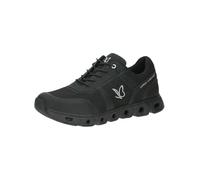 CAPRICE Baskets Basses Femme à Lacets Véganes, Noir (Black/Blk Sole), 41 EU
