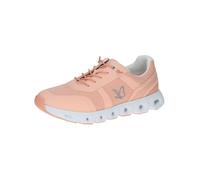 CAPRICE Baskets Basses Femme à Lacets Véganes, Rose (Peach Comb), 36 EU