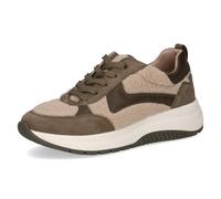 CAPRICE Baskets Basses Femme avec Doublure Teddy Plateforme