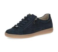 CAPRICE Baskets Basses Femme en Cuir à Lacets, Bleu (Ocean Suede), 40,5 EU