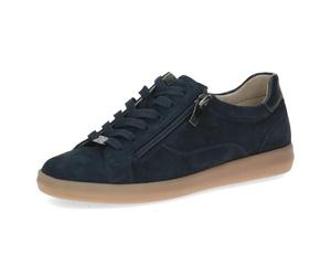 CAPRICE Baskets Basses Femme en Cuir à Lacets, Bleu (Ocean Suede), 40,5 EU