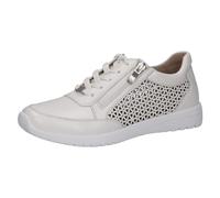 Caprice Baskets basses femme 23550-42 Cuir Nappa avec fermeture éclair Blanc 40 EU