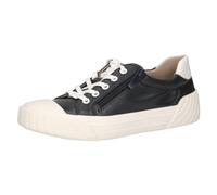 CAPRICE Baskets Basses Femme en Cuir avec Fermeture éclair, Bleu (Lt.Blue Comb), 39 EU