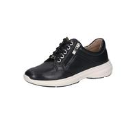 CAPRICE Baskets Basses Femme en Cuir avec Fermeture éclair, Bleu (Ocean Nappa), 37 EU