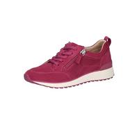 CAPRICE Baskets Basses Femme en Cuir avec Fermeture éclair, Rose (Pink Suede), 40 EU