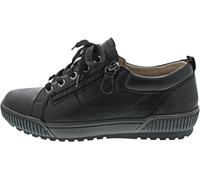 CAPRICE Baskets Basses Femme en Cuir Coupe Basse, Noir (Black Nappa), 39 EU