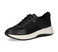 CAPRICE Baskets Basses Femme Sport Plateforme, Noir (Black Comb), 42 EU