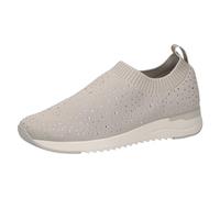 CAPRICE Baskets Femme à Enfiler sans Lacets, Gris (Pebble Knit), 41 EU