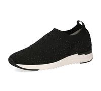 CAPRICE Baskets Femme à Enfiler sans Lacets, Noir (Black Knit), 38 EU