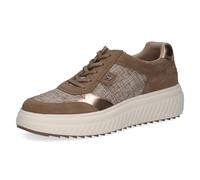 CAPRICE Baskets Femme Basses, Beige (Taupe Comb), 36 EU