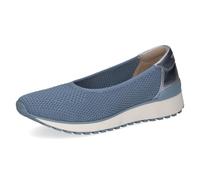 CAPRICE Baskets Femme Basses, Bleu (Blue Knit Comb), 41 EU