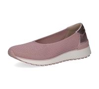 CAPRICE Baskets Femme Basses, Rose (Rose Knit Comb), 42 EU