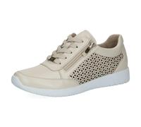 Caprice Baskets Femme en Cuir, Beige (Cream Perlato), 36 EU