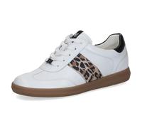 CAPRICE Baskets Femme en Cuir, Blanc (White Comb I), 38,5 EU