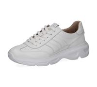 CAPRICE Baskets Femme en Cuir, Blanc (White Nappa), 36 EU