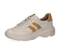 CAPRICE Baskets Femme en Cuir, Jaune (Vanilla Comb), 41 EU