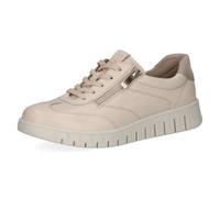 CAPRICE Baskets Femme en Cuir, Métallisé (Cream Comb), 40 EU