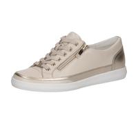 Caprice Baskets Femme en Cuir, Métallisé (Cream Comb), 42 EU