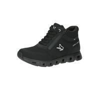 CAPRICE Baskets femme montantes Vegan Déperlantes, Noir (Black/Blk Sole), 38 EU