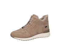 CAPRICE Baskets montantes femme avec doublure en cuir Déperlantes, Marron (Mud Suede), 40 EU