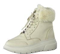 CAPRICE Baskets montantes femme avec doublure Memotion en cuir Fourrure Largeur G, Ivoire (Offwhite Soft), 37 EU