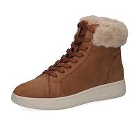 CAPRICE Baskets montantes femme avec doublure Memotion Hiver Fourrure Largeur G, Marron (Mud Nubuc), 37 EU