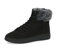 CAPRICE Baskets montantes femme avec doublure Memotion Hiver Fourrure Largeur G, Noir (Black Nubuc), 40 EU