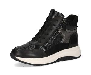 CAPRICE Baskets montantes femme avec fermeture éclair plateforme