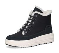 CAPRICE Baskets montantes femme déperlantes véganes, Bleu (Ocean Comb), 41 EU