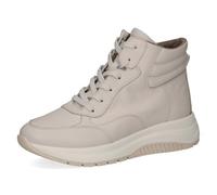 CAPRICE Baskets montantes femme en cuir à plateau, Crème (Offwhite Nappa), 38 EU