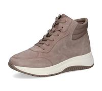 CAPRICE Baskets montantes femme en cuir à plateau, Marron (Taupe Comb), 36 EU