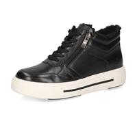 CAPRICE Baskets montantes femme en cuir à plateau, Noir (Black Nappa), 38 EU