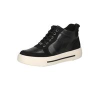 CAPRICE Baskets Montantes Femme en Cuir avec Fermeture éclair, Noir (Black Comb), 40 EU