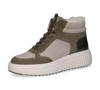 CAPRICE Baskets montantes femme en cuir doublées, Multicolore (Salvia Comb), 37 EU