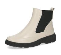 CAPRICE Bottes Chelsea femme avec semelle thermique Élégantes, Beige (Beige Nappa), 40 EU