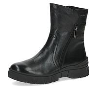 CAPRICE Bottes d’hiver femme sans talon en cuir déperlantes, Noir (Black Nappa), 36 EU