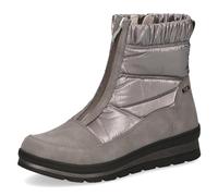 CAPRICE Bottes d’hiver femme sans talon véganes déperlantes, Marron (Taupe Comb), 38,5 EU