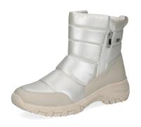 CAPRICE Bottes d’hiver femme sans talon véganes déperlantes, Multicolore (Pearl Comb), 37 EU