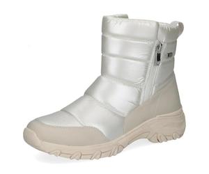 CAPRICE Bottes d’hiver femme sans talon véganes déperlantes, Multicolore (Pearl Comb), 37 EU