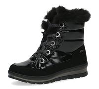 CAPRICE Bottes d’hiver femme sans talon véganes déperlantes, Noir (Black Comb), 37 EU