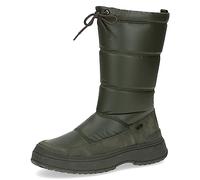 CAPRICE Bottes d’hiver femme sans talon véganes déperlantes, Vert (Khaki Comb), 38,5 EU