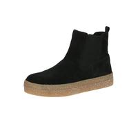 CAPRICE Bottes d'hiver femme sans talon Doublées Confortables, Noir (Black Suede), 38 EU