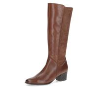 CAPRICE Femme Damen 9-25504-45 Botte Haute Jusqu'au Genou, Cognac Comb, 39 EU