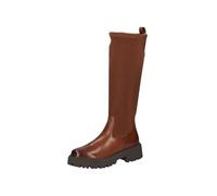 CAPRICE Bottes femme à talon avec semelle thermique confortables, Marron (Cognac Comb), 41 EU